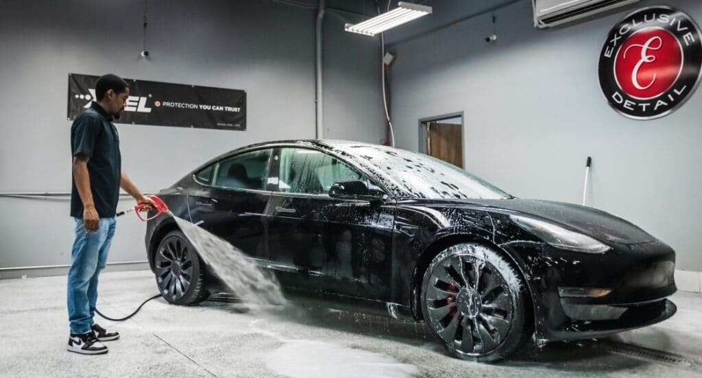 Tesla PPF Process - paint correction