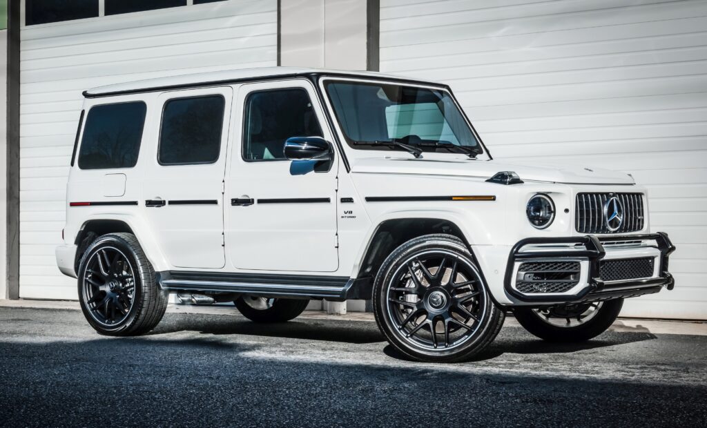Charlotte ceramic coating near you - Mercedes AMG G Wagon white
